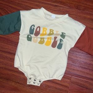 Thanksgiving sweatshirt onesie